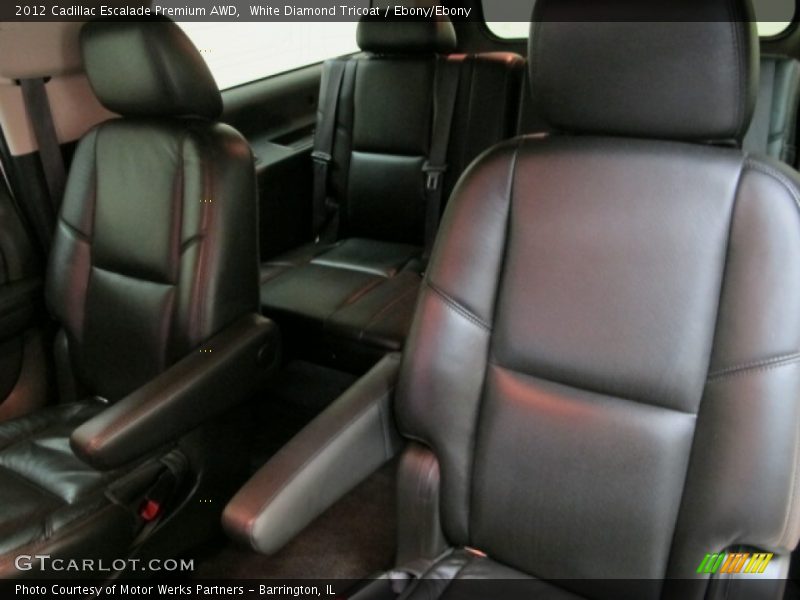 White Diamond Tricoat / Ebony/Ebony 2012 Cadillac Escalade Premium AWD