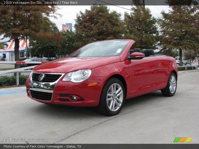 Salsa Red / Titan Black 2009 Volkswagen Eos Lux