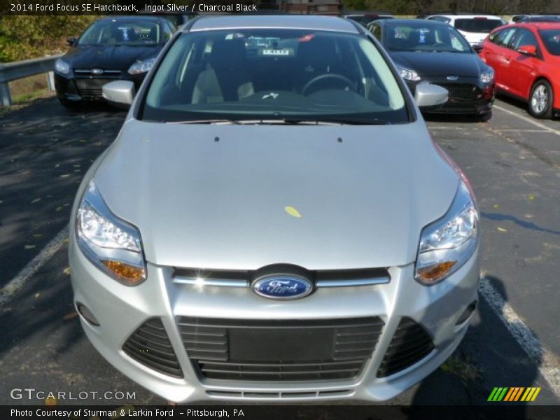 Ingot Silver / Charcoal Black 2014 Ford Focus SE Hatchback