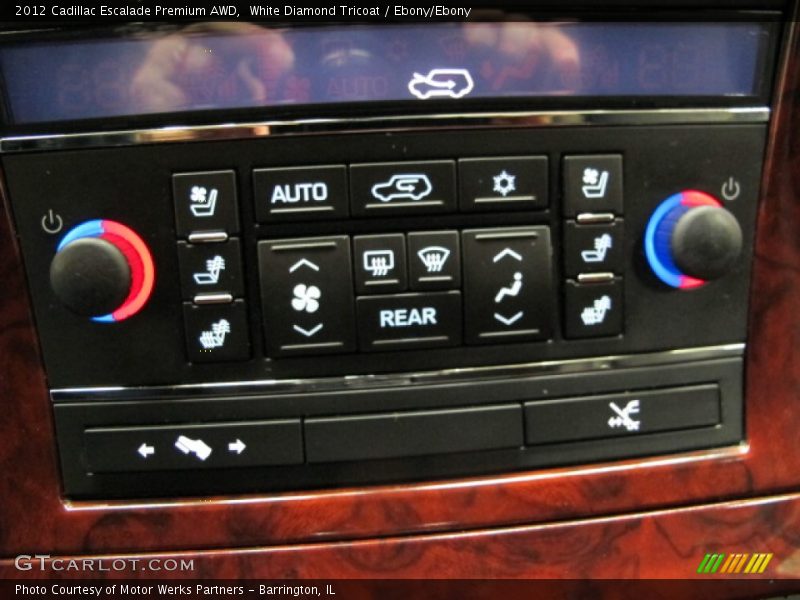 White Diamond Tricoat / Ebony/Ebony 2012 Cadillac Escalade Premium AWD