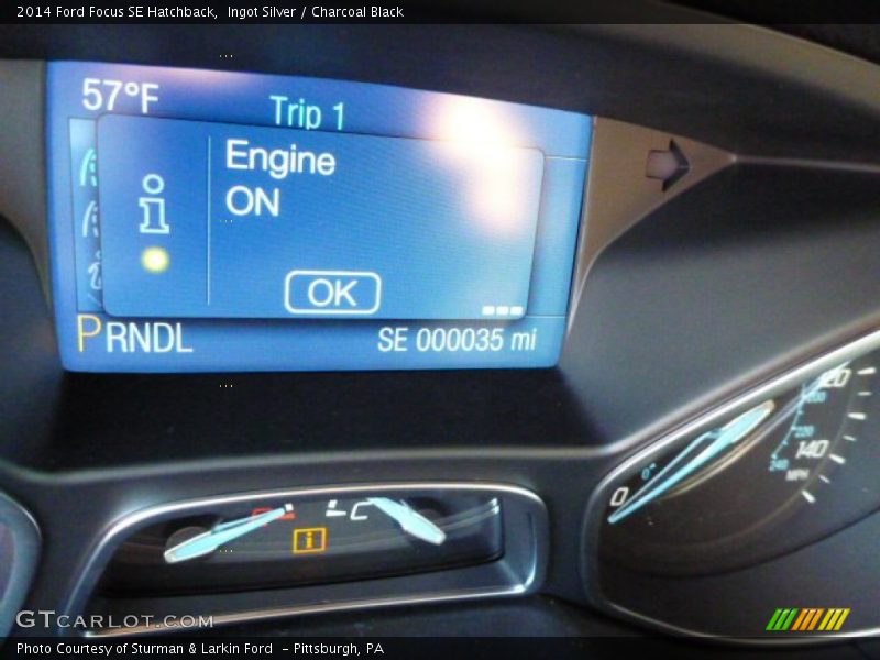 Ingot Silver / Charcoal Black 2014 Ford Focus SE Hatchback