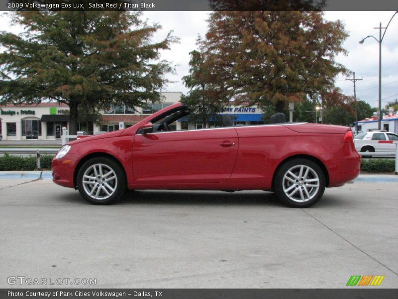 Salsa Red / Titan Black 2009 Volkswagen Eos Lux