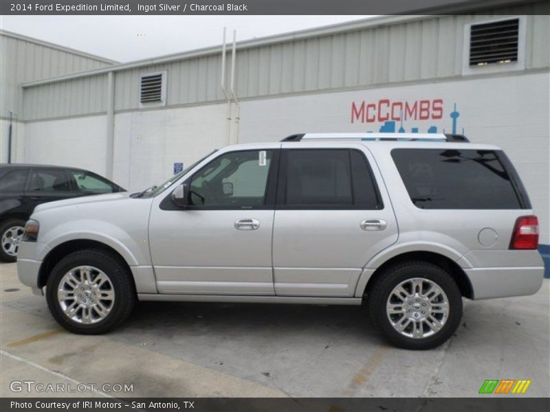Ingot Silver / Charcoal Black 2014 Ford Expedition Limited