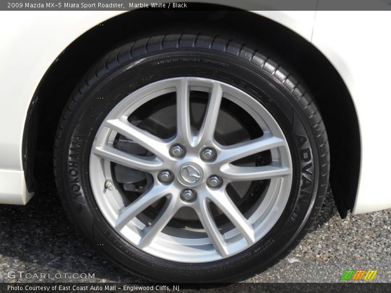 Marble White / Black 2009 Mazda MX-5 Miata Sport Roadster