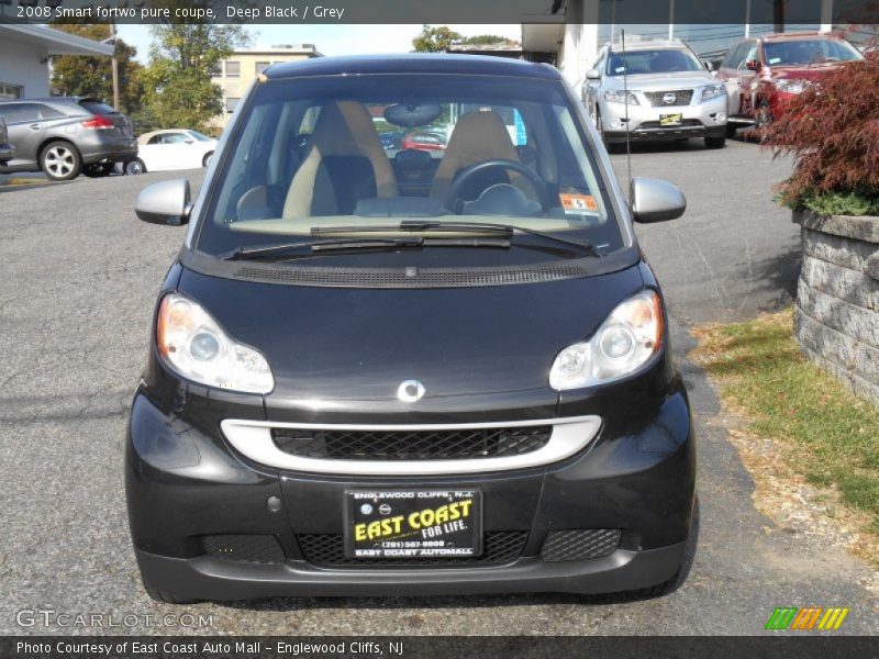 Deep Black / Grey 2008 Smart fortwo pure coupe