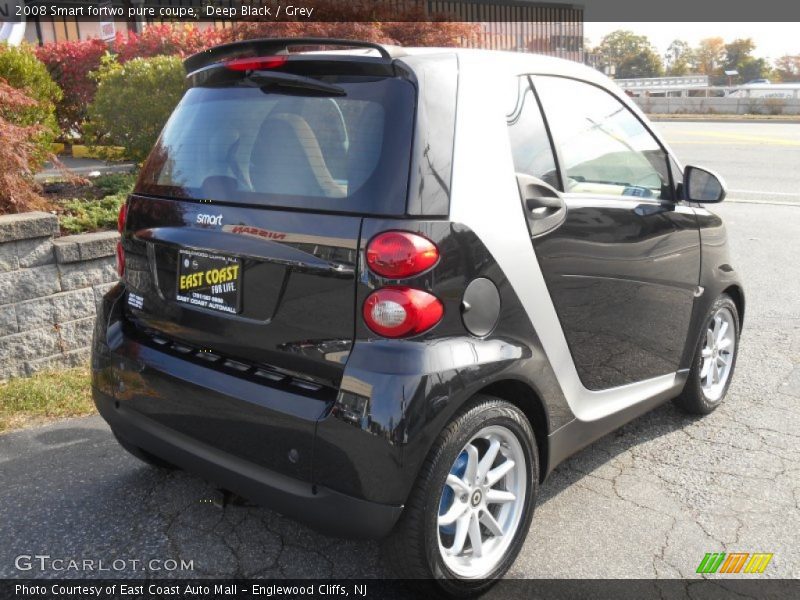 Deep Black / Grey 2008 Smart fortwo pure coupe