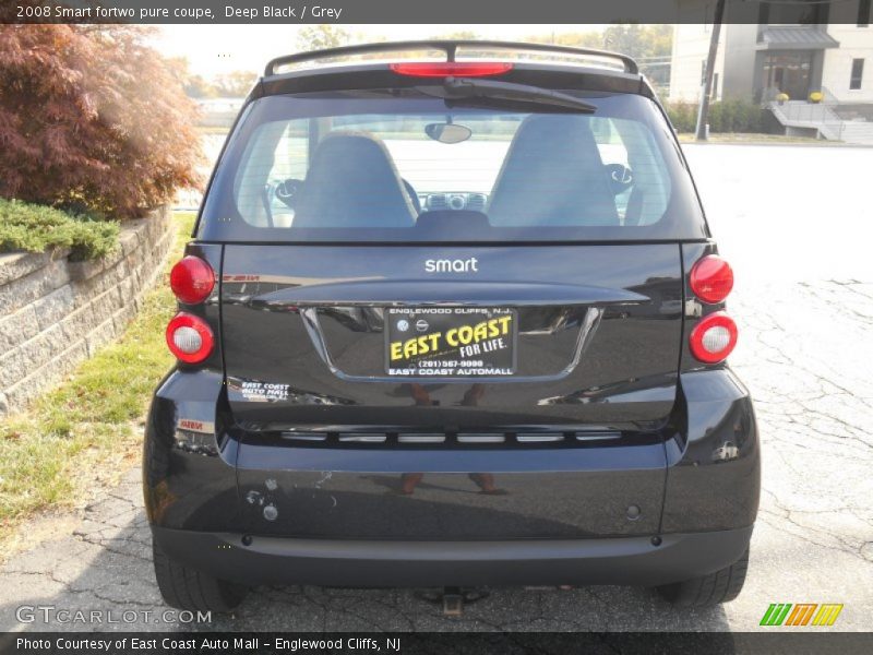 Deep Black / Grey 2008 Smart fortwo pure coupe
