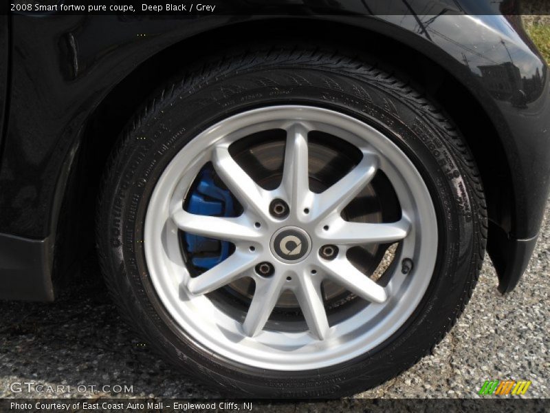 Deep Black / Grey 2008 Smart fortwo pure coupe