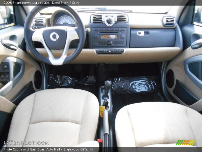 Deep Black / Grey 2008 Smart fortwo pure coupe