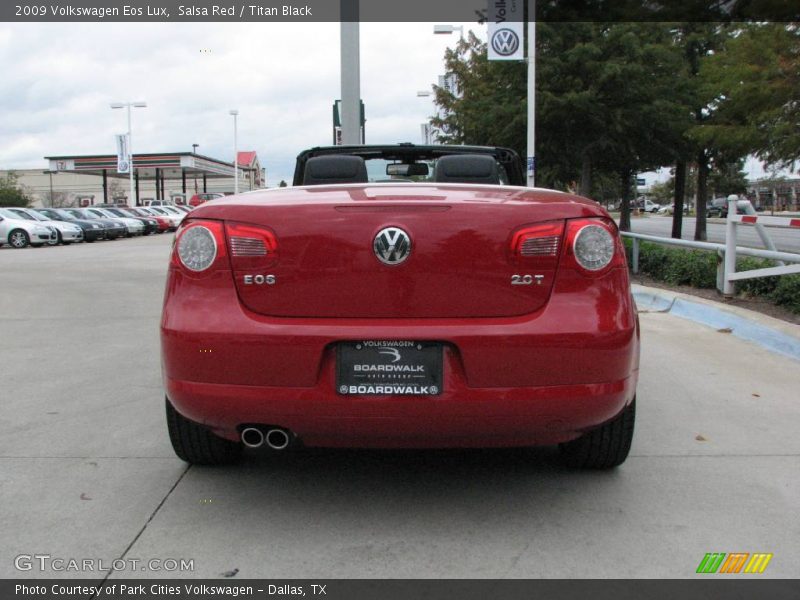Salsa Red / Titan Black 2009 Volkswagen Eos Lux