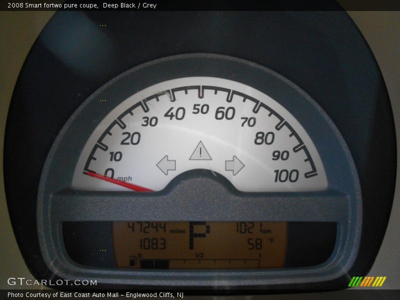 Deep Black / Grey 2008 Smart fortwo pure coupe