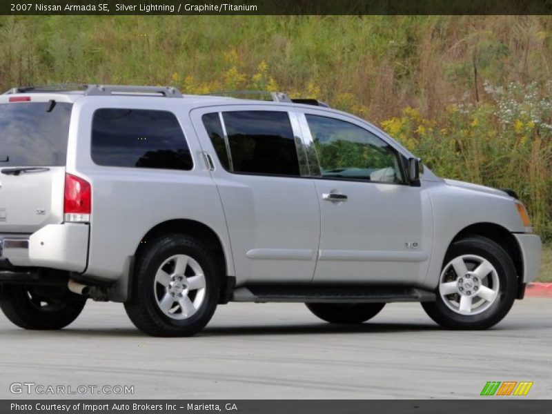 Silver Lightning / Graphite/Titanium 2007 Nissan Armada SE