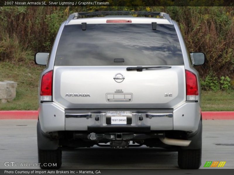 Silver Lightning / Graphite/Titanium 2007 Nissan Armada SE