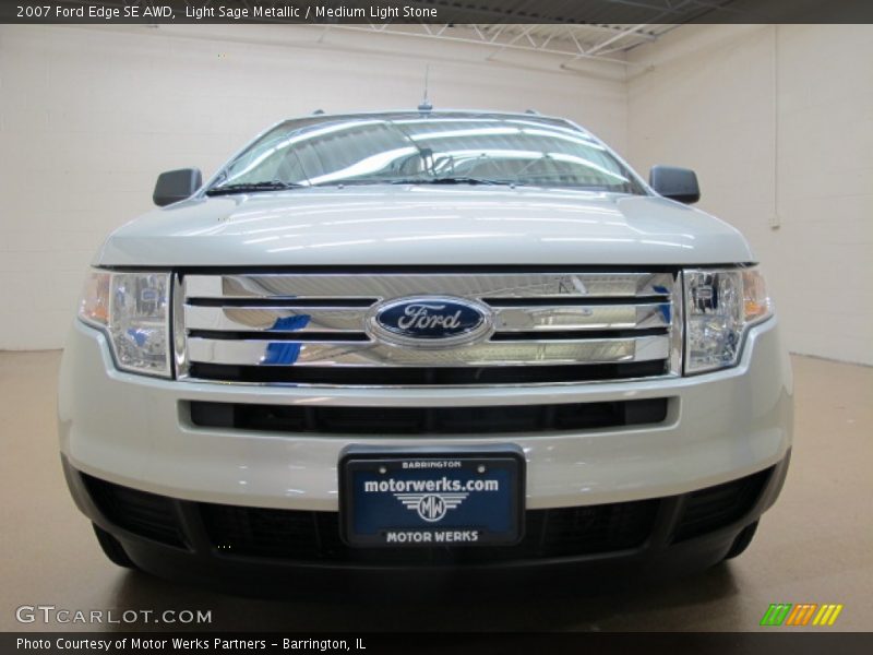 Light Sage Metallic / Medium Light Stone 2007 Ford Edge SE AWD