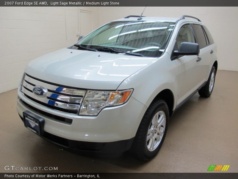 Light Sage Metallic / Medium Light Stone 2007 Ford Edge SE AWD
