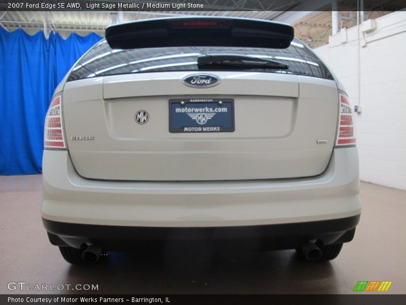 Light Sage Metallic / Medium Light Stone 2007 Ford Edge SE AWD