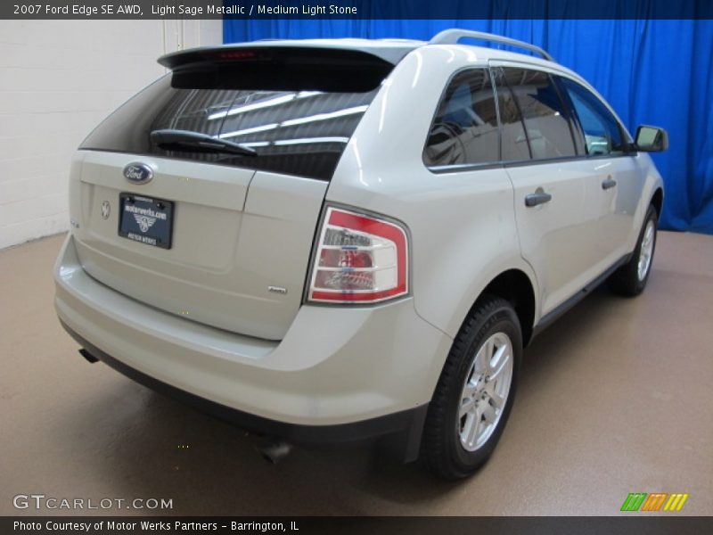 Light Sage Metallic / Medium Light Stone 2007 Ford Edge SE AWD