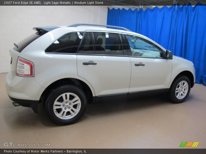 Light Sage Metallic / Medium Light Stone 2007 Ford Edge SE AWD
