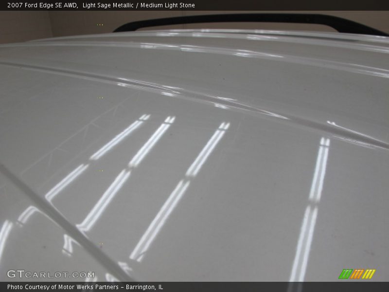 Light Sage Metallic / Medium Light Stone 2007 Ford Edge SE AWD