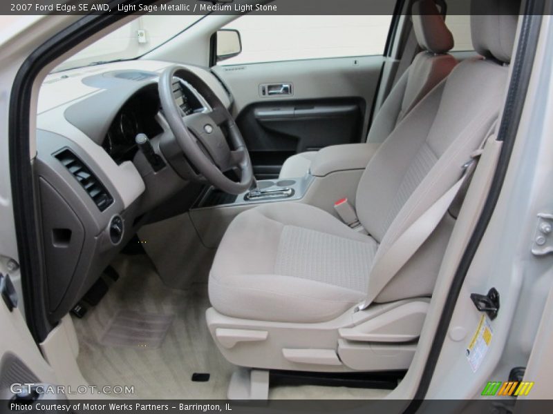 Light Sage Metallic / Medium Light Stone 2007 Ford Edge SE AWD