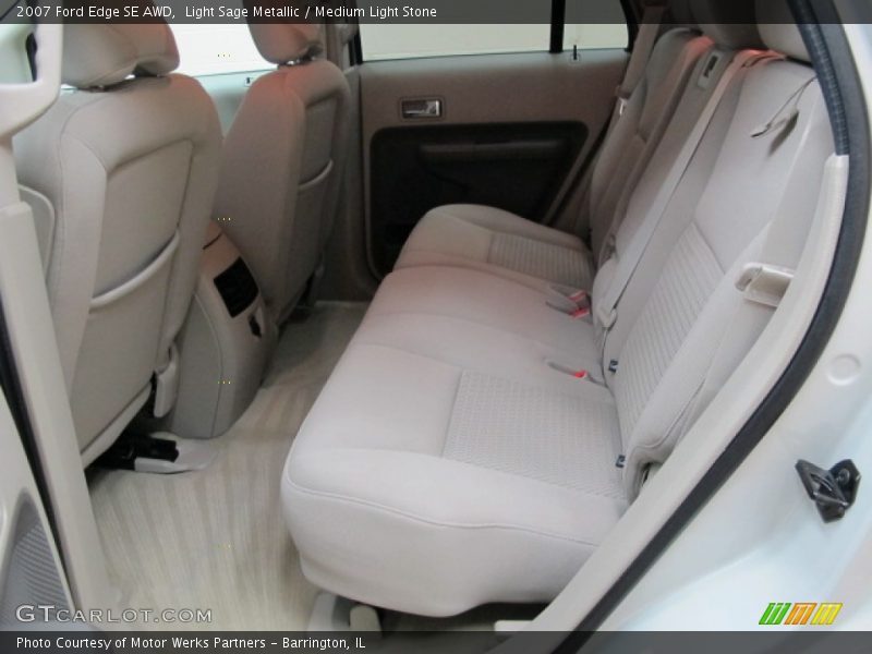 Light Sage Metallic / Medium Light Stone 2007 Ford Edge SE AWD