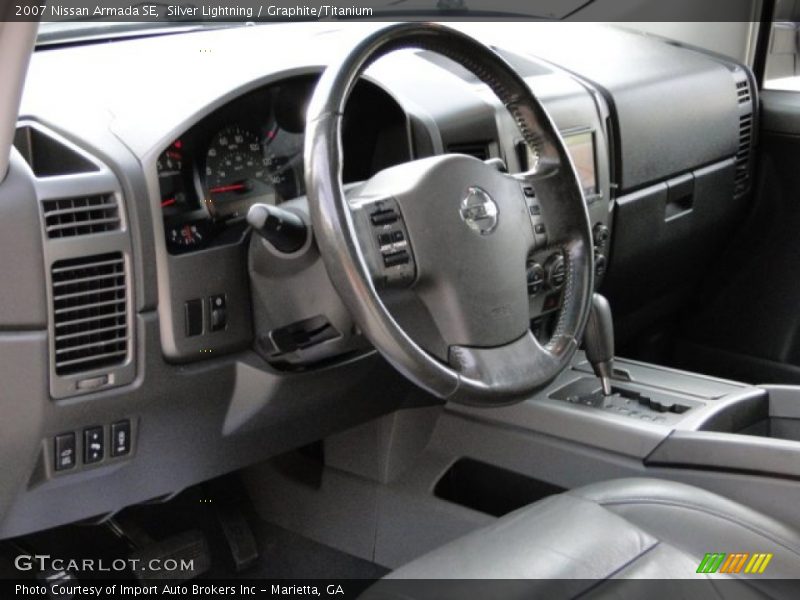 Silver Lightning / Graphite/Titanium 2007 Nissan Armada SE