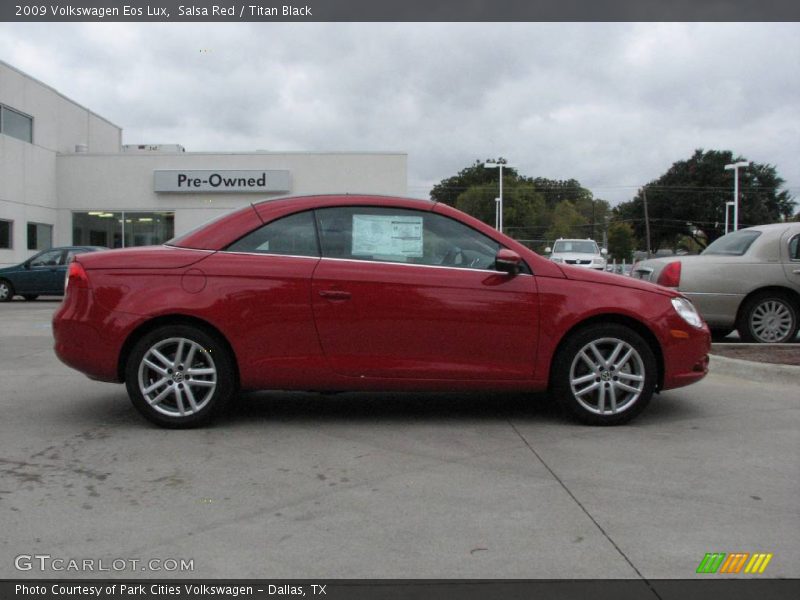 Salsa Red / Titan Black 2009 Volkswagen Eos Lux