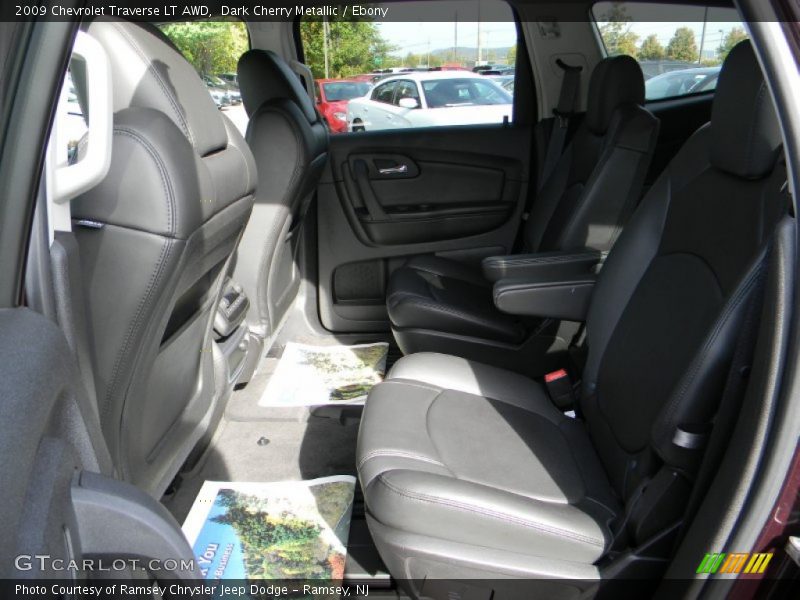 Dark Cherry Metallic / Ebony 2009 Chevrolet Traverse LT AWD