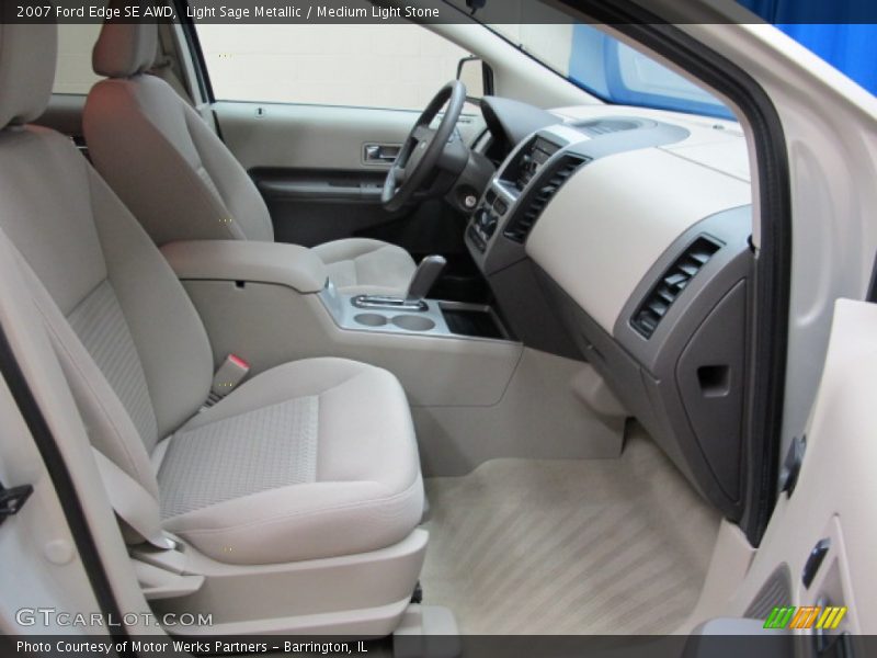 Light Sage Metallic / Medium Light Stone 2007 Ford Edge SE AWD