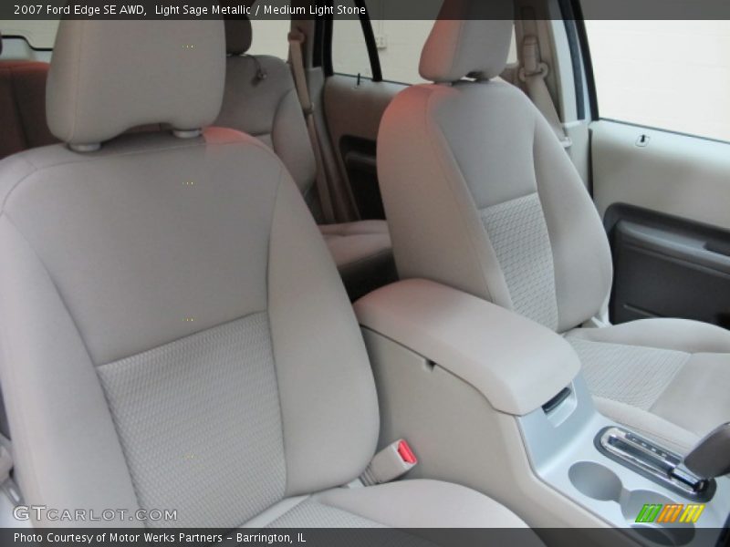 Light Sage Metallic / Medium Light Stone 2007 Ford Edge SE AWD