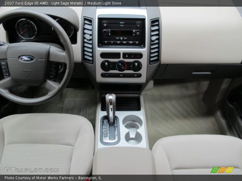 Light Sage Metallic / Medium Light Stone 2007 Ford Edge SE AWD