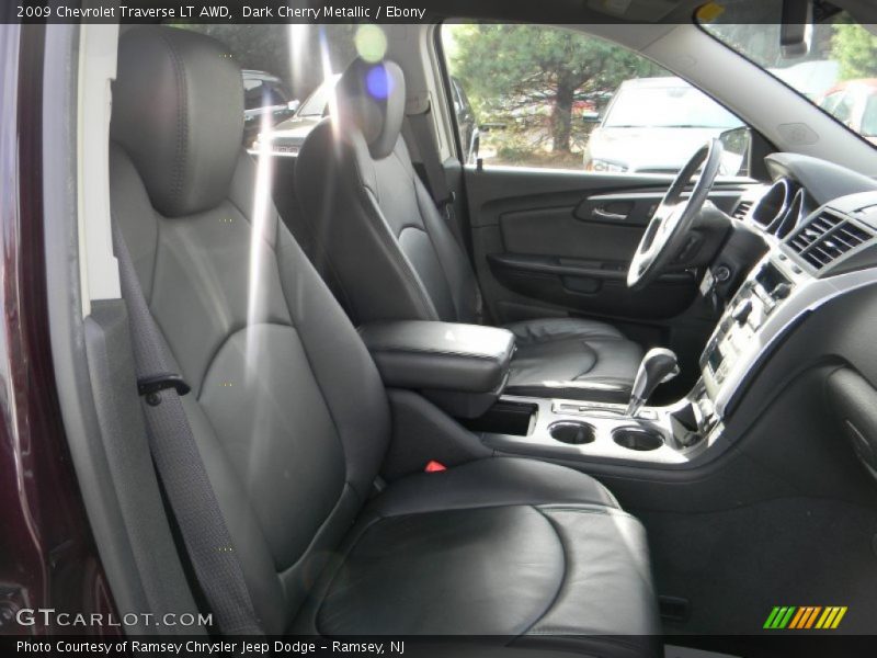 Dark Cherry Metallic / Ebony 2009 Chevrolet Traverse LT AWD