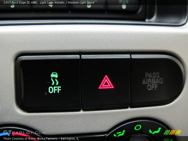 Light Sage Metallic / Medium Light Stone 2007 Ford Edge SE AWD