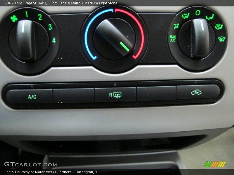 Light Sage Metallic / Medium Light Stone 2007 Ford Edge SE AWD