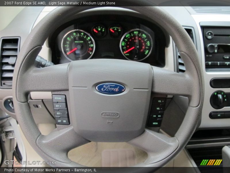 Light Sage Metallic / Medium Light Stone 2007 Ford Edge SE AWD
