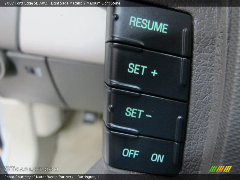 Light Sage Metallic / Medium Light Stone 2007 Ford Edge SE AWD