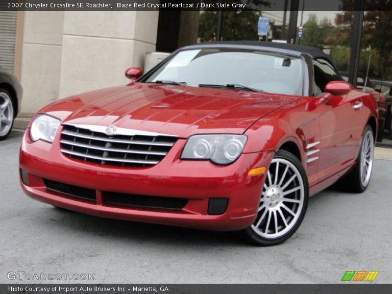 Blaze Red Crystal Pearlcoat / Dark Slate Gray 2007 Chrysler Crossfire SE Roadster