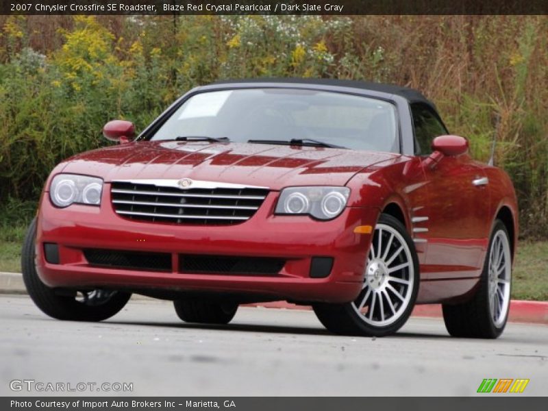 Blaze Red Crystal Pearlcoat / Dark Slate Gray 2007 Chrysler Crossfire SE Roadster