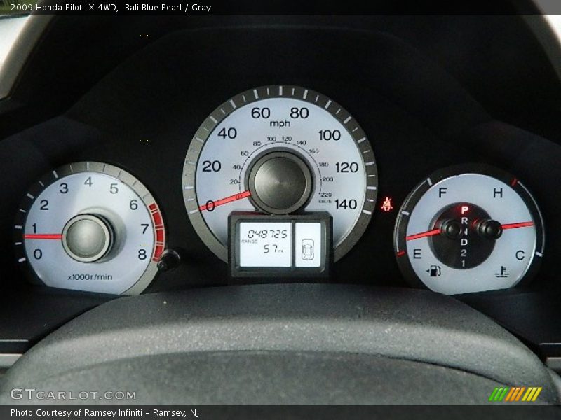 Bali Blue Pearl / Gray 2009 Honda Pilot LX 4WD