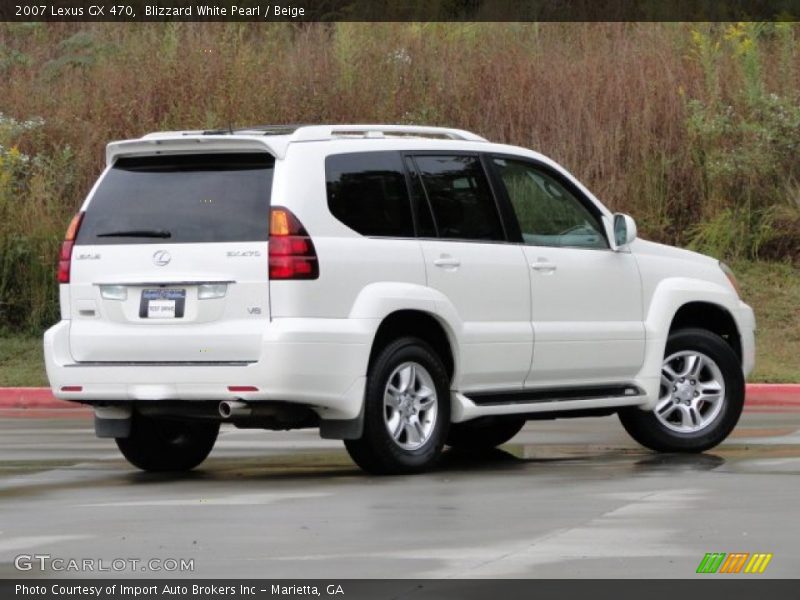 Blizzard White Pearl / Beige 2007 Lexus GX 470