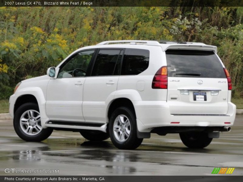 Blizzard White Pearl / Beige 2007 Lexus GX 470