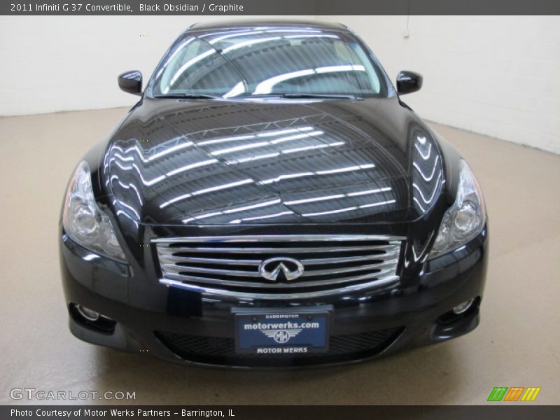 Black Obsidian / Graphite 2011 Infiniti G 37 Convertible