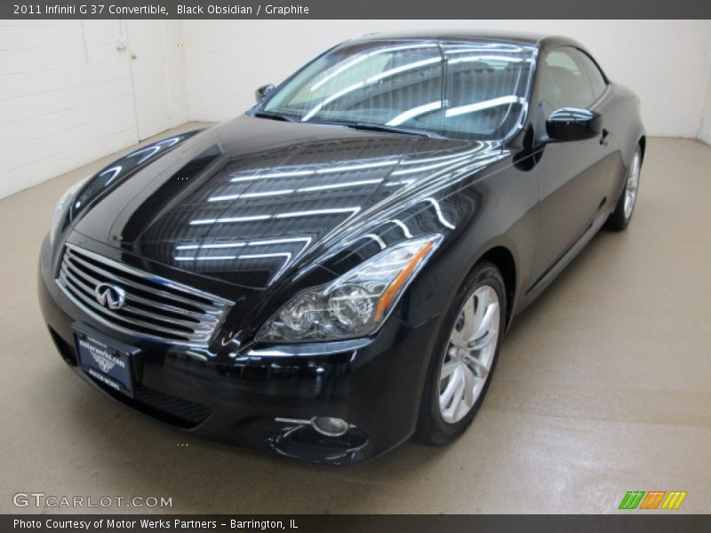 Black Obsidian / Graphite 2011 Infiniti G 37 Convertible