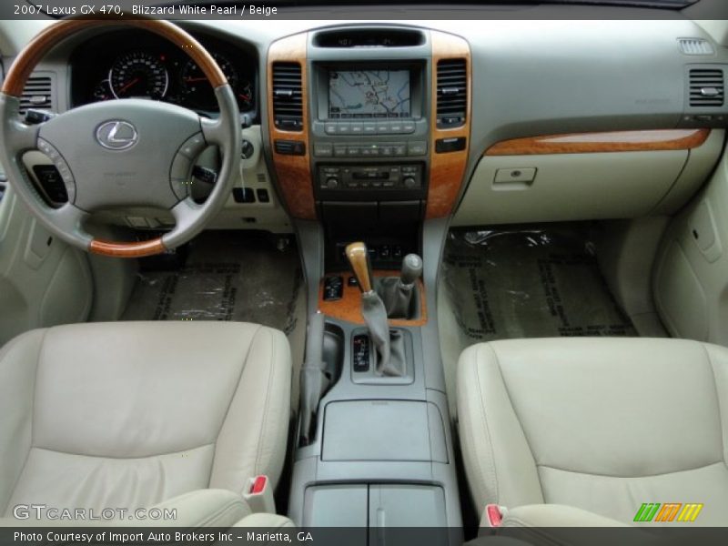 Blizzard White Pearl / Beige 2007 Lexus GX 470