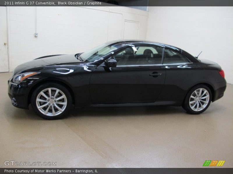 Black Obsidian / Graphite 2011 Infiniti G 37 Convertible