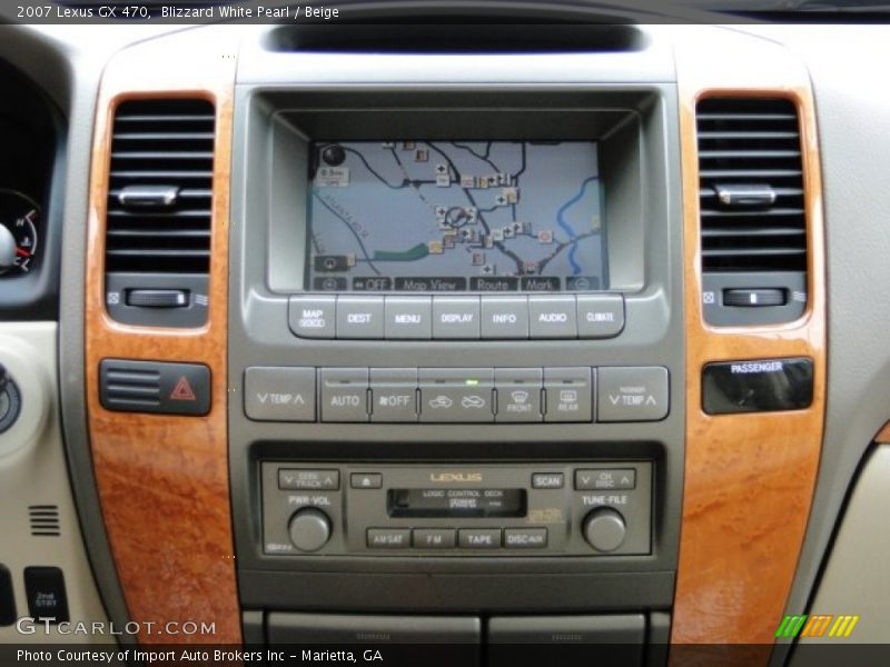 Blizzard White Pearl / Beige 2007 Lexus GX 470
