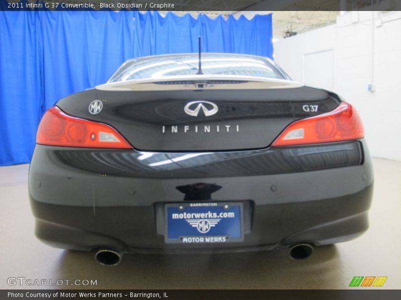 Black Obsidian / Graphite 2011 Infiniti G 37 Convertible