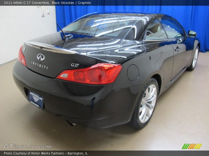 Black Obsidian / Graphite 2011 Infiniti G 37 Convertible