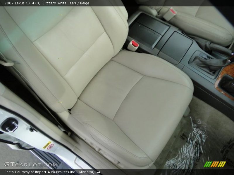 Blizzard White Pearl / Beige 2007 Lexus GX 470