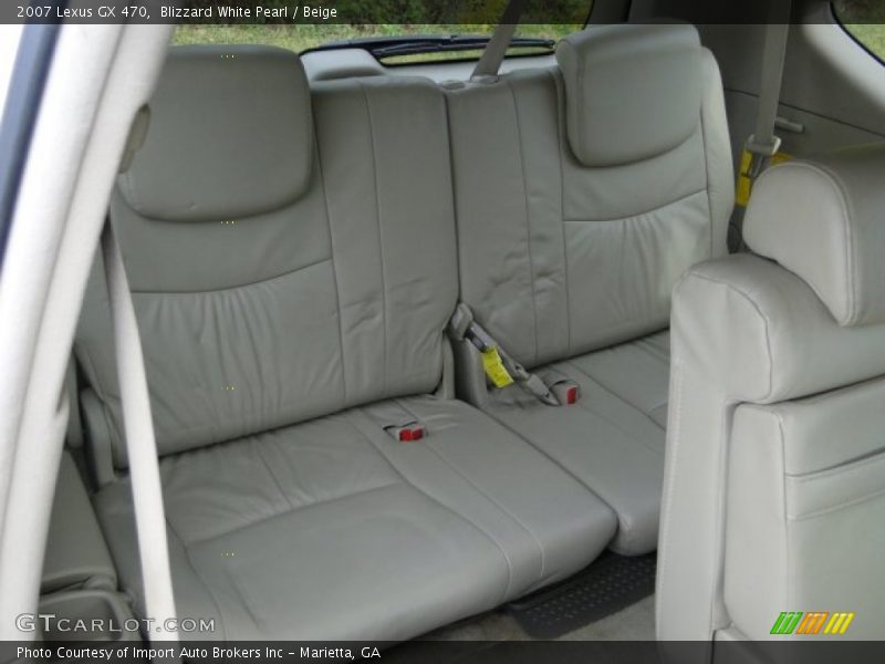 Blizzard White Pearl / Beige 2007 Lexus GX 470